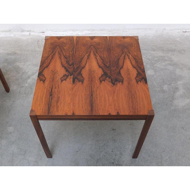 Wood Side Tables in Rosewood by Wilhelm Renz, 1960s, Set of 2 For Sale - Image 7 of 18