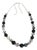 David Yurman Elements Adjustable Silver, Onyx, & Hematite Bead Necklace For Sale