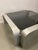 Space Age coffee table made of aluminum profiles and a smoked glass top in the style of Georges Frydmann, 1970s
