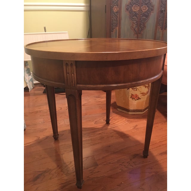 1970s Traditional Henredon Round Side Tables a Pair Chairish