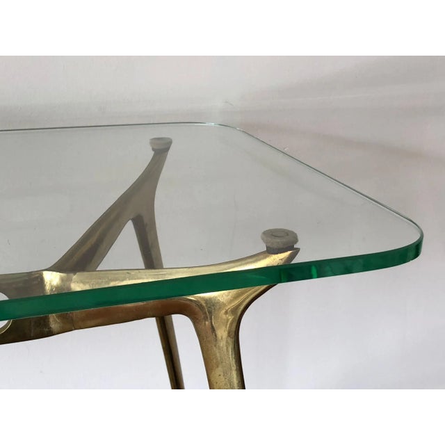 Cesare Lacca Cesare Lacca Glass Top Brass Cocktail Table For Sale - Image 4 of 11