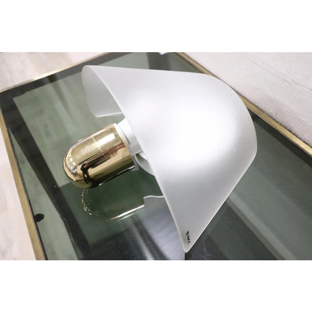 Italian Brass and Murano Glass Sconce from VeArt, 1970s For Sale - Image 3 of 8