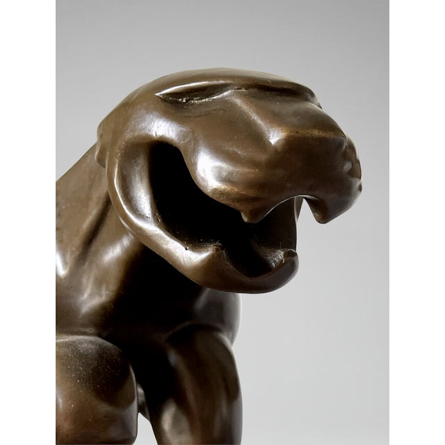 Unknown, Panther Sculpture, 2000s, Bronze For Sale - Image 10 of 18