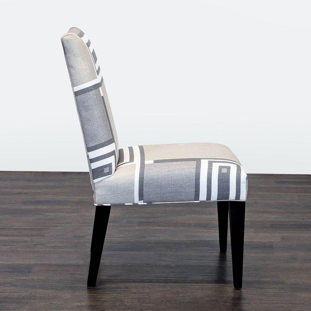 Mitchell Gold + Bob Williams Attributed Mitchell Gold + Bob Williams Upholstered Parsons Dining Chair For Sale - Image 4 of 7