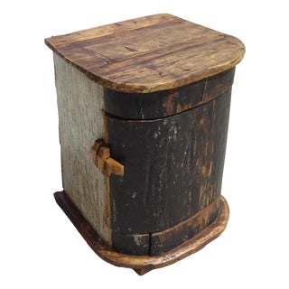 Small Cabinet in Canoe Wood and Teak, 2000s For Sale