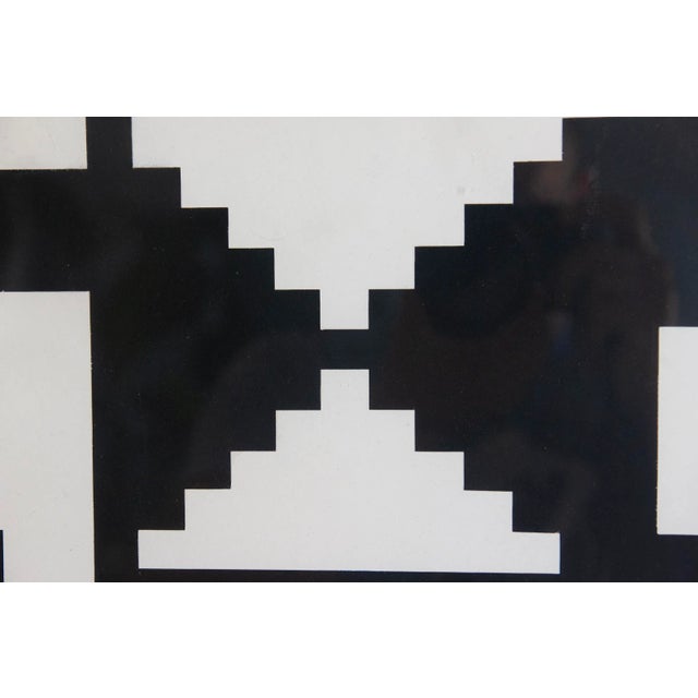 Agam Yaacov Circa 1970 "Colors of Love" Abstract Signed Lithograph by Agam Yaacov, Framed For Sale - Image 4 of 7