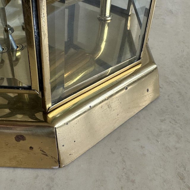 Art Deco Octagonal Brass Wall Lamp with Cut Glass, 1930s For Sale - Image 18 of 18