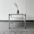Product. Side table style. 1990s material. Tubular steel frame · chrome-plated · plywood panels · gray coated equipment....
