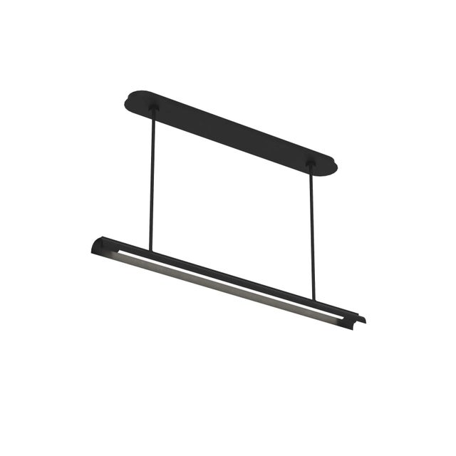 Modern Kelly Wearstler by Visual Comfort Studio Carson 1-Light Linear Chandelier, Midnight Black For Sale - Image 3 of 3
