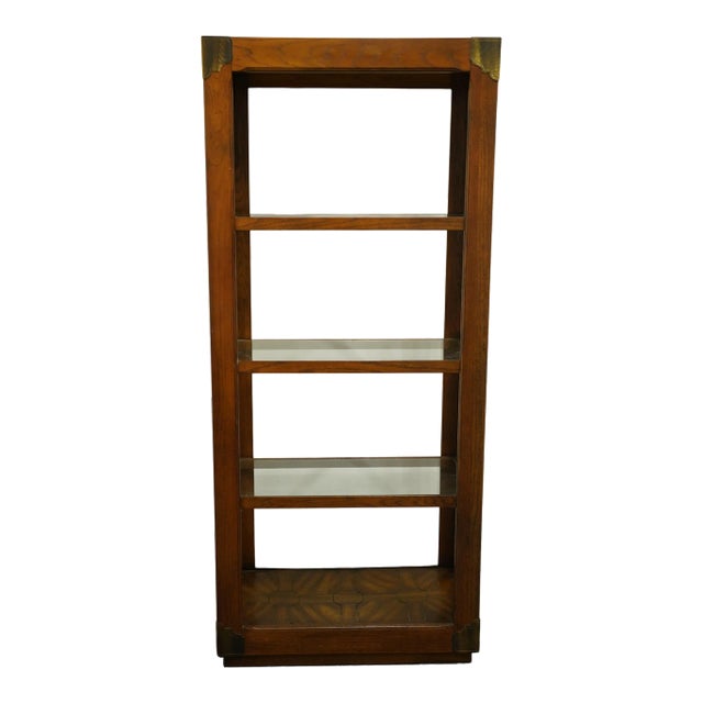 Kroehler Centurian Collection Rustic Americana Style 32" Open Bookcase Etagere T121-97 For Sale