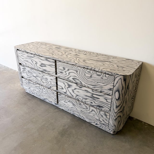 Wood Vintage 1980s Italian Postmodern Dresser For Sale - Image 7 of 10