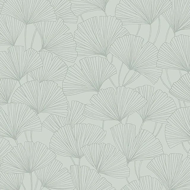 Sample - Borastapeter Ginkgo Wallpaper in Mineral For Sale