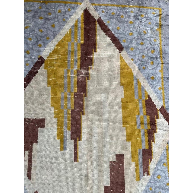 Art Deco French Rug by Cransac, 1930s For Sale - Image 4 of 18