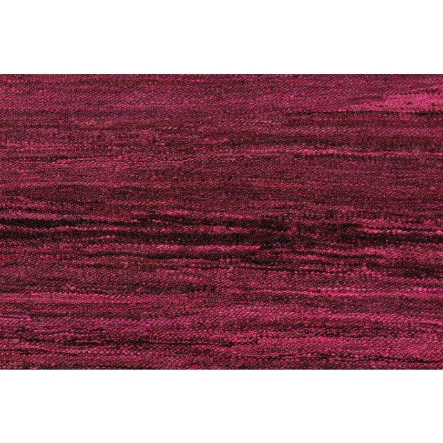 1990s Caucasian Kilim Pink Brown Wool Rug - 5'9" X 7'6" For Sale - Image 5 of 7