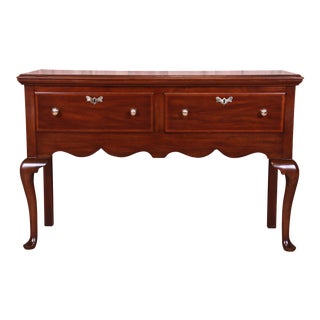 Henkel Harris Mahogany Queen Anne Sideboard Buffet, Newly Refinished For Sale