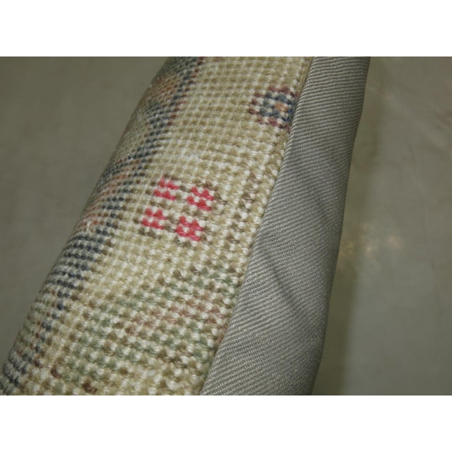Vintage Turkish Rug Pillow For Sale - Image 4 of 6