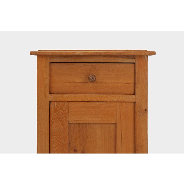 Art Deco Nightstand in Pine Wood, France, 1930s For Sale - Image 3 of 11