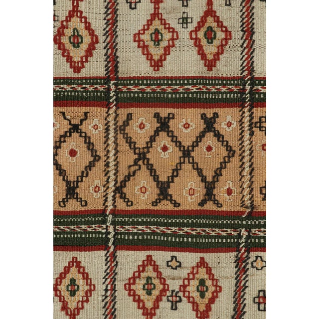 1950s Vintage Persian Kilim Runner With Geometric Patterns by Rug & Kilim For Sale In New York - Image 6 of 8