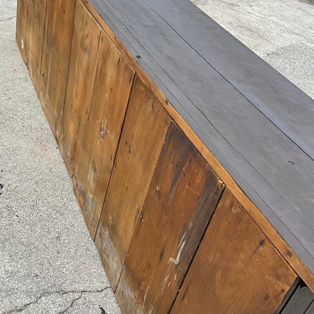 Vintage Monumemtal Rustic Pharmacy Credenza Chairish