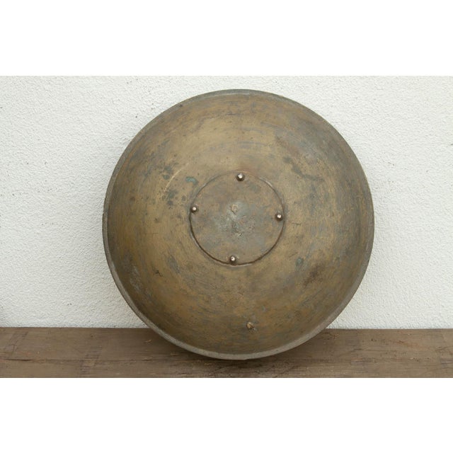 Metal Large 24" Dm Antique Golden Bronze Urli Pot For Sale - Image 7 of 9