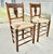 Wood Set of Elm Hall Chairs with Rush Seats, Early 19th Century For Sale - Image 7 of 8