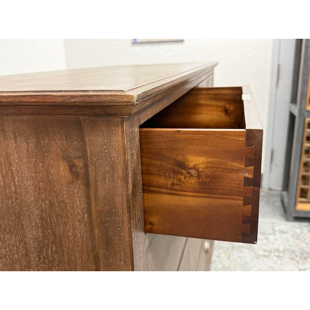 Restoration Hardware Maison Dresser, Antiqued Coffee For Sale - Image 9 of 12