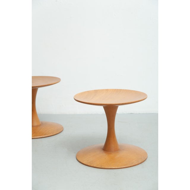 Nanna Ditzel Stools by Nanna Ditzel for Kolds Sawmill, 1960s, Set of 2 For Sale - Image 4 of 16