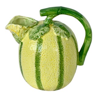 Vintage Cantaloupe Melon Pitcher For Sale