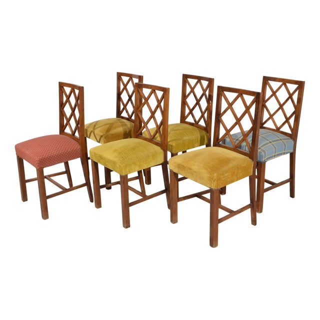 Chairs, Italy, 1940s, Set of 6 For Sale