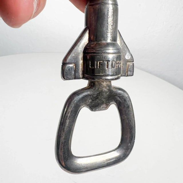 International Silver 1970s Lift Off Rocket Bottle Opener International Silver Company For Sale - Image 4 of 9