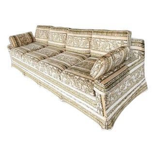 Mid Century Broyhill Velvet Sofa For Sale