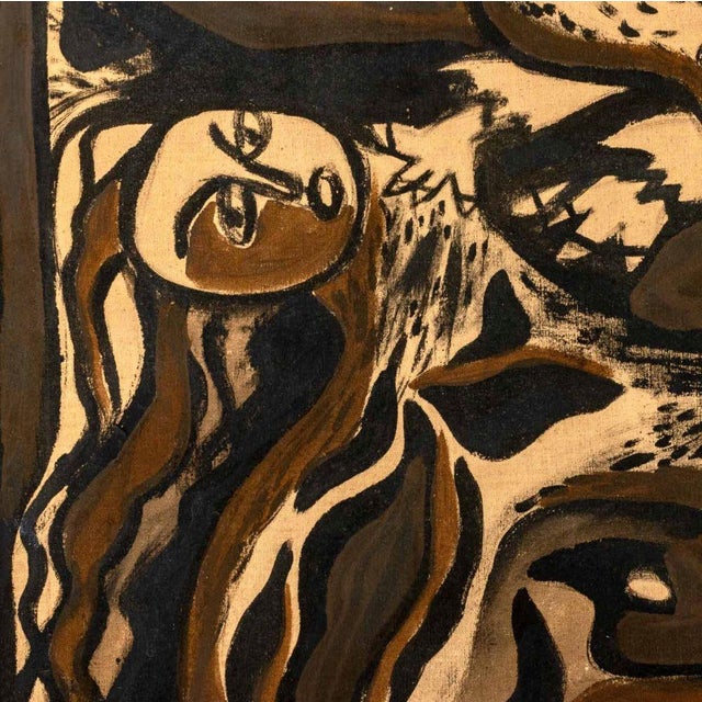 Walter Gaudnek "The Creation of Eve" Oil, 1963 For Sale - Image 4 of 8
