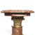 Pair of Antique Rouge Marble Twisted Pedestals For Sale - Image 4 of 6
