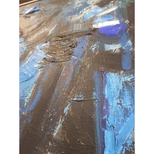 Mid 20th Century Mid-Century Modern Original Abstract Oil by Florence Rosen For Sale - Image 4 of 5