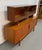 Brown Danish Mid-Century Modern Teak Server W/ Glass Top Hutch For Sale - Image 8 of 18