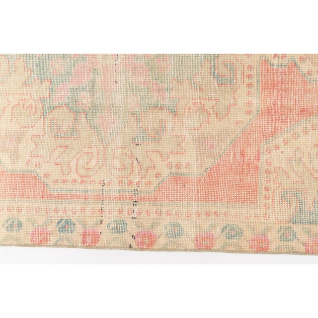 Turkish Oushak Vintage Kurdish Wool Rug For Sale - Image 3 of 10