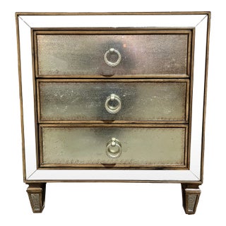 Hooker 3 Drawer Mirrored "Sanctuary" Nightstand For Sale