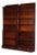 Pr Globe Wernicke Mahogany 6-Stack Step-Back 1-Drawer Barrister Bookcases C1920, 2 Pieces For Sale