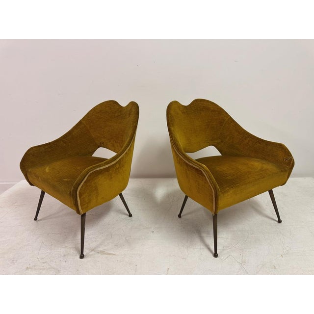 Small Italian Armchairs, 1950s, Set of 2 For Sale - Image 13 of 14