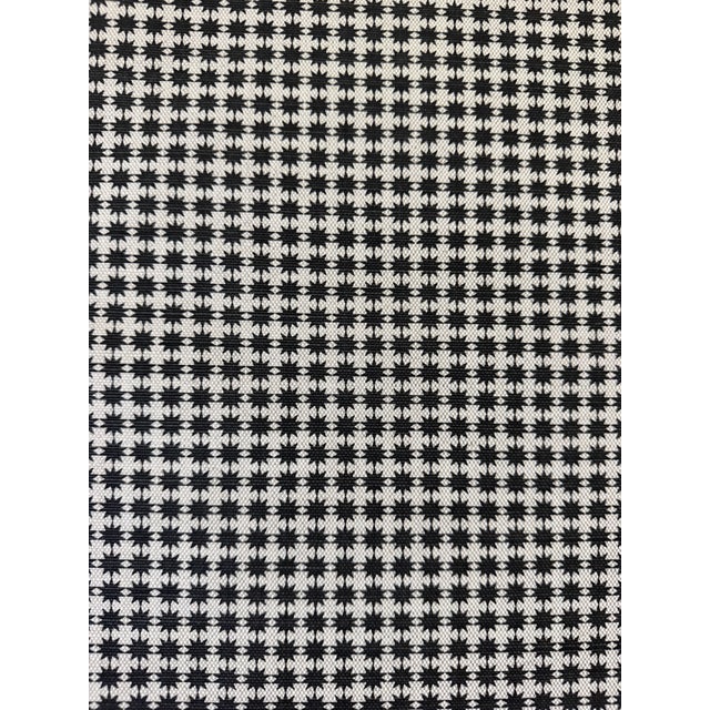 2020s Schumacher Stella 4 Yards Black & Natural Cotton Fabric For Sale - Image 5 of 7