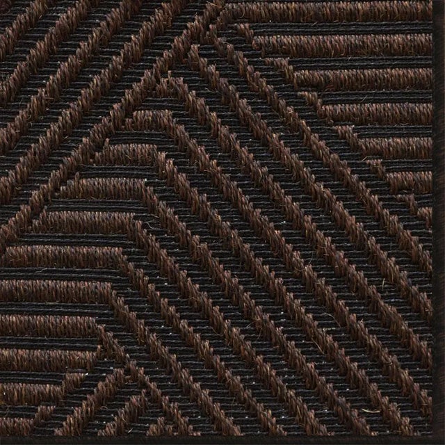 Casa Cosima Natural Rugs Jazz Dark Chocolate 100% Sisal Rug 12' x 15' For Sale