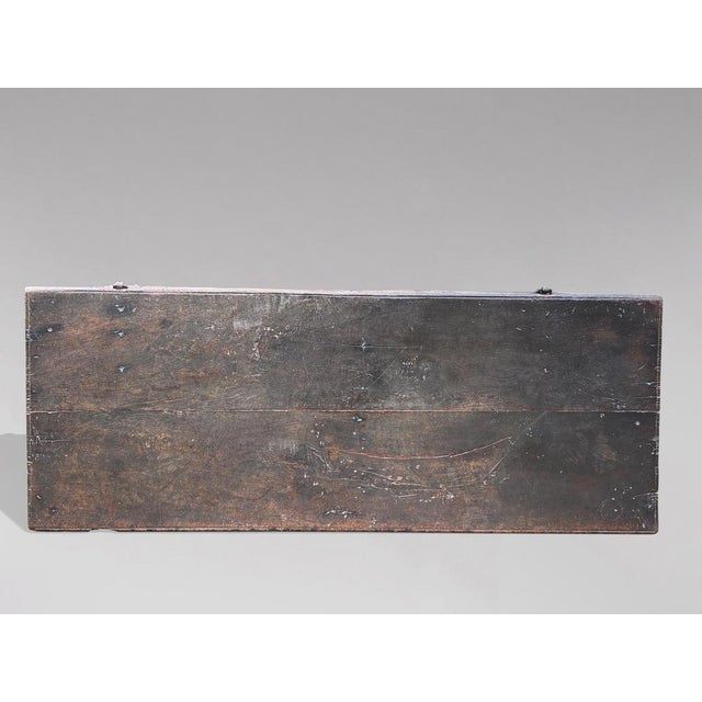 Oak Lancashire Coffer, 1678 For Sale - Image 6 of 13