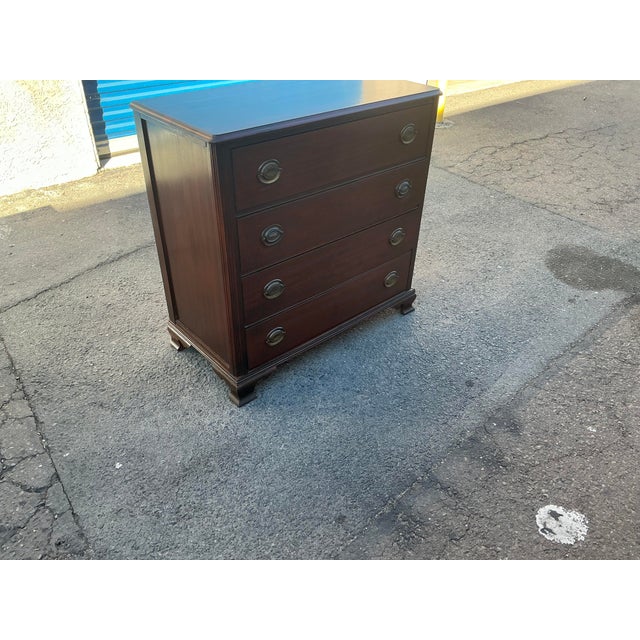 Red 1970s Lexington Mahogany Chest of Drawers For Sale - Image 8 of 12