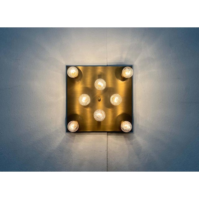 1970s Vintage German Brass Ceiling Lamp from Sölken, 1970s For Sale - Image 5 of 18