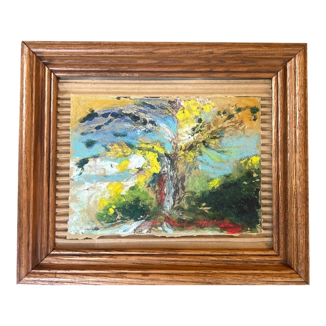 1970’s Original Abstract Expressionist Landscape Monoprint For Sale
