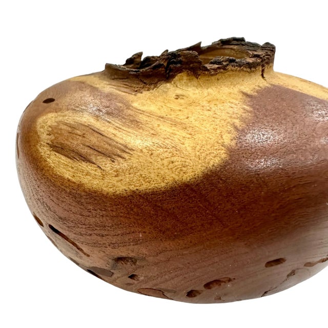 Natural Edge Collard Wood Turning Bowl