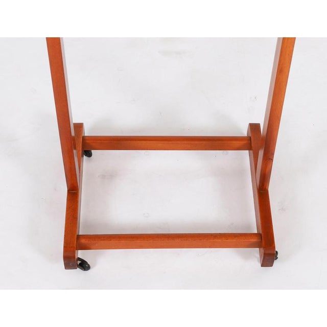 Edwardian Revival Walnut Valet Clothes Stand, 20th Century For Sale - Image 9 of 12