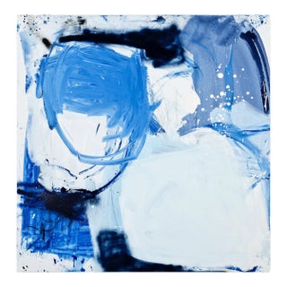 Contemporary Abstract Acrylics, Ink, Spraypaint on Canvas Painting "Right From the Source" by Manuela Karin Knaut For Sale