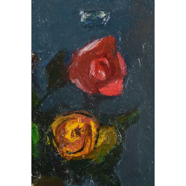 1980s Aleksandr Rodin, Roses, 1980s, Oil on Canvas For Sale - Image 5 of 7
