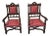 Pair of Late 19th Century Renaissance Revival Oak Baronial Armchairs For Sale